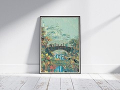 LOTR Minimalist Earth Map Poster, Tolkien Wall Art, Fantasy Decor Gift