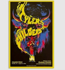 Tyler Childers August 17 2024 Folsom Field In Boulder CO Poster