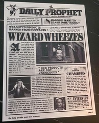 Harry Potter-Daily Prophet3-3D Lenticular Flip Effect- 3 Images Changes,3 In One