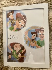 Toy Story Framed Pictures Set of 3 5×7 Wall Or Table Decor
