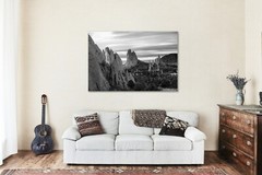 Black and White Canvas Wall Art – Garden of the Gods in Colorado Springs