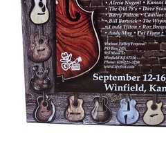 Walnut Valley Festival 2007 Poster Guitar Flat Picking Championships Winfield KS