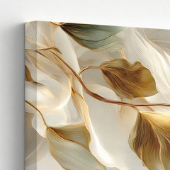 3 Pieces Elegant Botanical Leaves Earth Tones Large Wall Art Canvas Set Of 3
