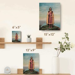 Orthodox Icon of Saint Gleb of Vladimir Handcrafted Religious wall Art