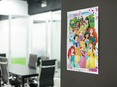DISNEY I AM A PRINCESS Wall Vinyl Decal Cartoon Girls Poster Print Removable