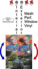 Eyebrows 18 Perforated Mesh See-Through Window ad Threading Facial Vertical