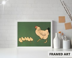Kitchen Wall Art Framed Poster 11×17 Farmhouse Wall Art Vintage Poster Retr
