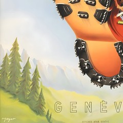 Tricouni Genève – 1950 Retro Travel Poster
