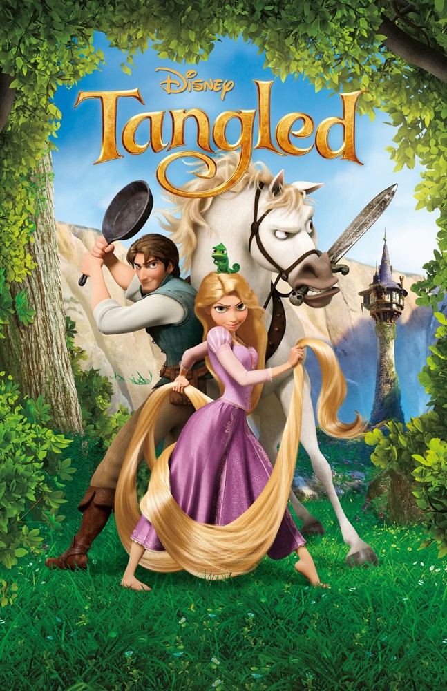 AA4390 Tangled Film By Wilhelm Grimm 2010 Movie Poster 11×17