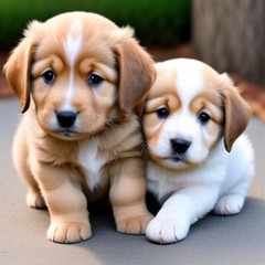 Cute Puppies Print Picture Wall Decor USA Seller