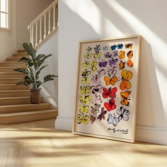 Andy Warhol Butterfly Poster Pop Art Retro Wall Decor Contemporary Print