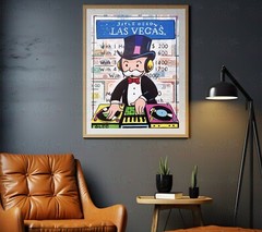 Alec Monopoly – Dj Las Vegas Art Print | Mounted Canvas Framed Poster Acrylic