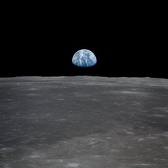Earth and Moon, NASA, Wall Decor Art Print 14″ x 11″ 2218