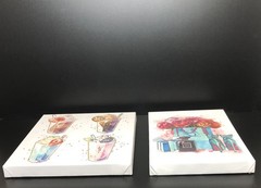Tiffany & Co Chanel Perfume Canvas & YSL, Louis Vuitton Milkshakes Wall Art Lot