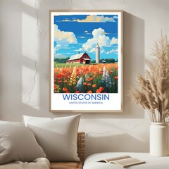 Wisconsin, USA – Travel Poster