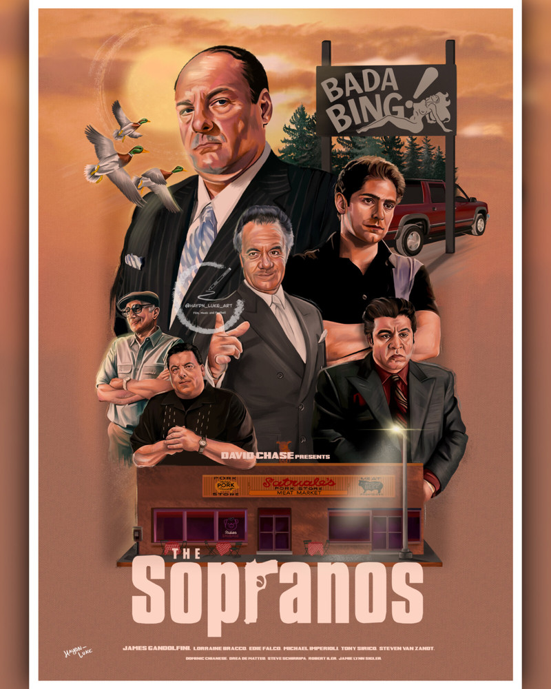 The Sopranos Movie Poster No Frame, Wall Art Decor