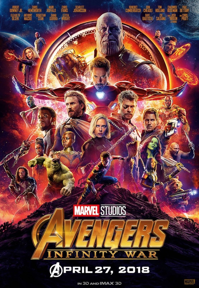 Avengers Infinity War Movie Poster Print 12×18 24×36 Art Home Theater Film