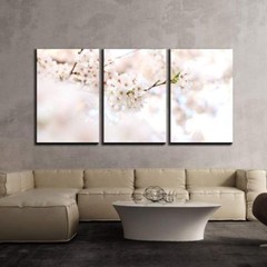 Wall26 – Cherry Blossom in Spring- Canvas Art Wall Home Decor – 16″x24″x3 Panels