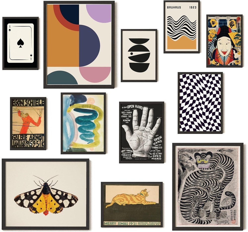 97 Decor Vintage Eclectic Wall Art Collage – Abstract Modern Art Prints For Wall