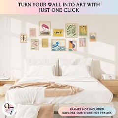 97 Decor Artsy Eclectic Wall Art – Boho Maximalist Wall Decor, Trendy Gallery Wa