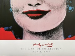 JACKIE O ~ THE ANDY WARHOL COLLECTION 1964 ~ VINTAGE ORIGINAL POSTER ~ 44 X 40