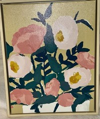 8″ x 10″ Floral Flowers Framed Canvas – Opalhouse Home Decor Wall Art