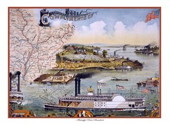 3257.Vintage POSTER.Us Steamboat Boat Landscape Art Decor.Interior home design