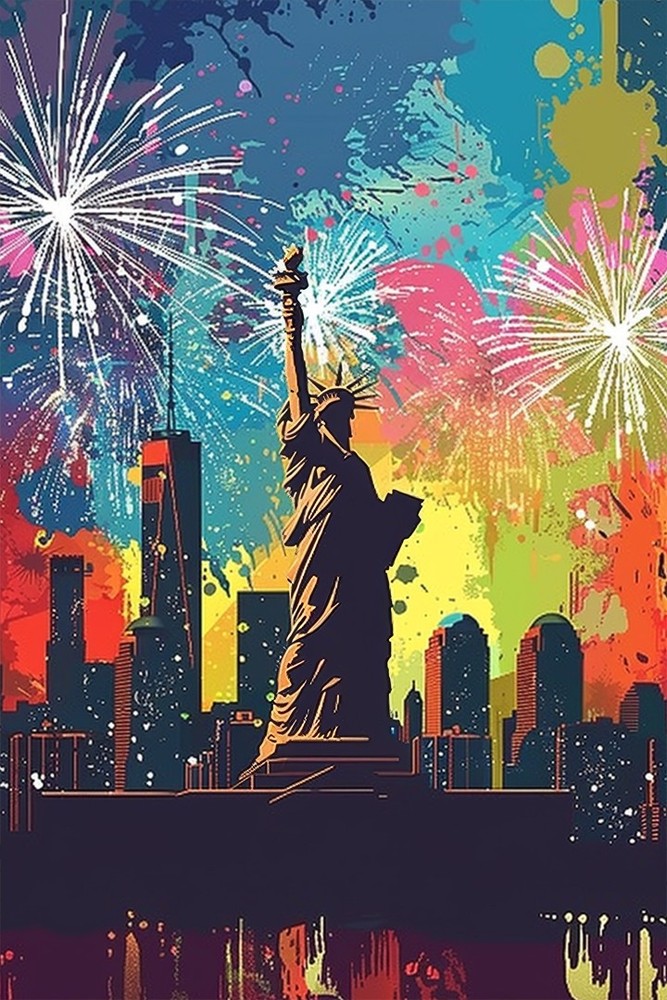 250th Anniversary 1776-2026 – Statue of Liberty Patriotic Decor – POSTER 20″x30″