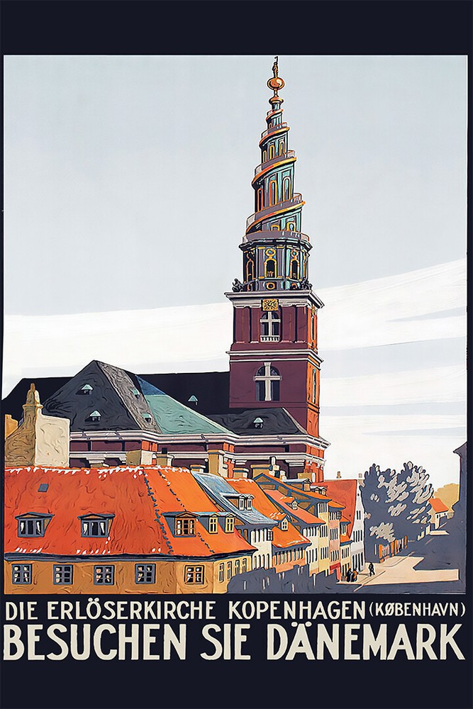 Visit Denmark Country Northern Europe Art Wall Indoor Room Poster – POSTER 20×30
