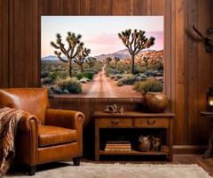 Joshua Tree Canvas Art, Desert Landscape Print, California Western Modern Decor