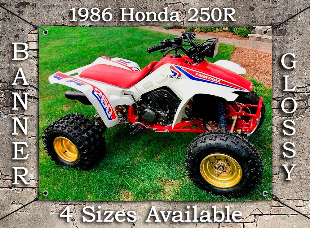 1986 HONDA FOURTRAX 250R TRX QUAD BANNER Restored OEM ATV