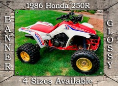 1986 HONDA FOURTRAX 250R TRX QUAD BANNER Restored OEM ATV