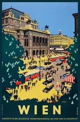 13666.Decoration Poster.Vintage Interior wall design.Wien travel souvenir