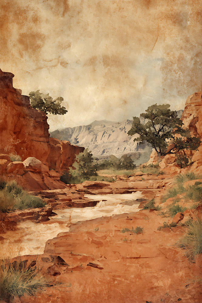 BOHO DESERT ABSTACT WALL ART PRINT/CANVAS POSTER 8 OPTIONS FREE SHIP A124