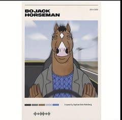 Bojack Horseman Tv Show Poster Canvas Material 12×18 Inches!