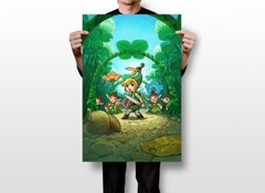 Legend Of Zelda Minish Cap Console Games Wall Art Home Decor – POSTER 20×30