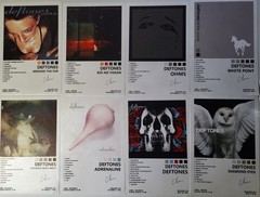 Deftones Wall Decor / Canvas Poster – 8x12in. Set of 9 / Frameless