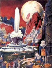 Life on Other Worlds : Frank R. Paul : Circa 1941 Archival Quality Art Print