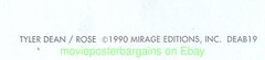 ROSES Silver Foil MIRAGE ED. Gallery Print Poster TYLER DEAN Art AUTOGRAPHED