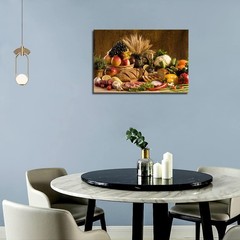 Food Wall Art Fruit Canvas Dining Room Brown Picture Kitchen Wall Decor Vario…