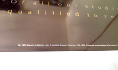 Malcolm X 1925-65 «Of All Our Studies..» Poster 24×36″ Rolled Unused History