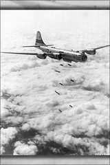 Poster, Many Sizes; B-29 Superfortress Dropping 1,000Lb Bombs Korean War August