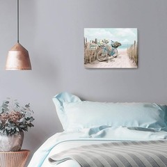 12×16 Coastal Themed Canvas Art – Beautiful Seascape for Bathroom & Living Room