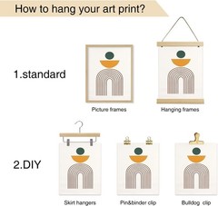 4Pcs Funny Highland Cow Wall Art Pictures, Rustic Cow Canvas Prints for Bathr