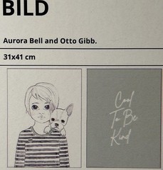 IKEA BILD Poster Set French Bulldog Frenchy Kid- Cool To Be Kind 12″ x 16″ New
