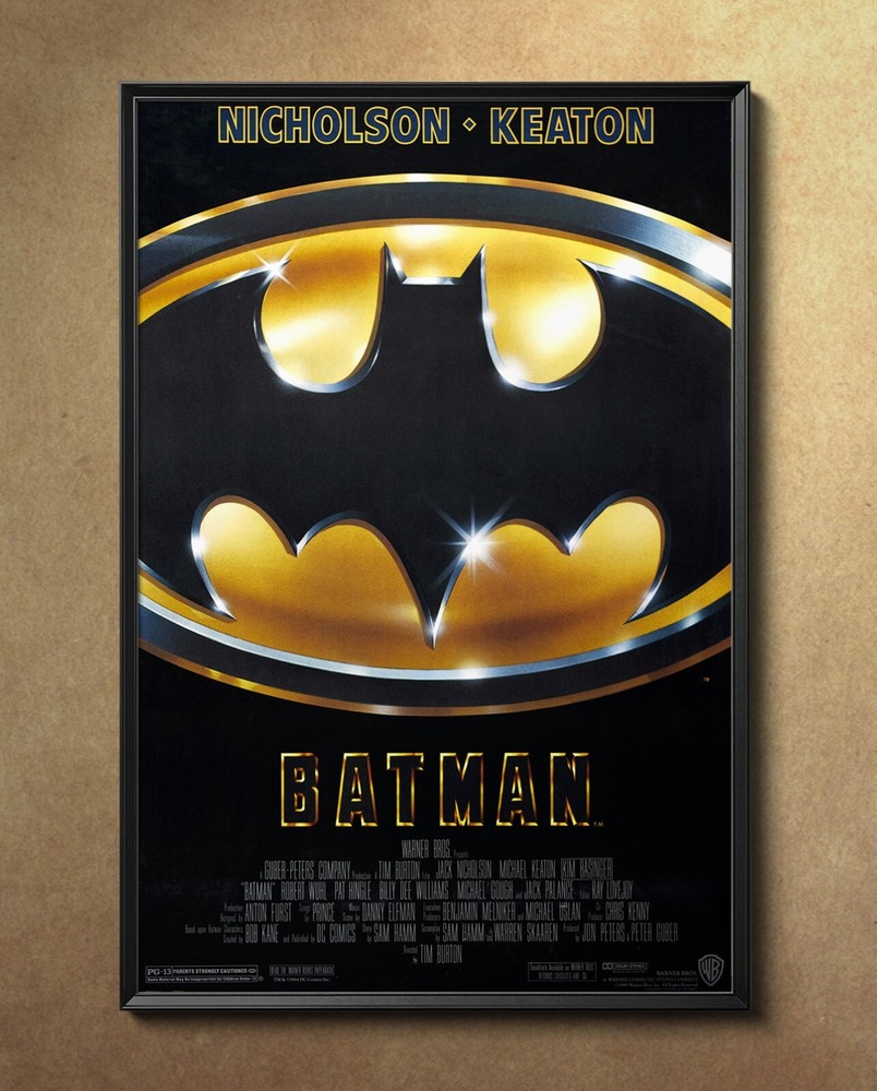 Batman Michael Keaton 1989 Movie Poster 24″x36″ Borderless Glossy Unframed 8906