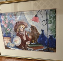 Creepy Doll Picture Print Wall Decor