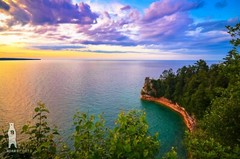 Pictured Rocks National Lakeshore, Miners Castle, Upper Peninsula Michigan Print