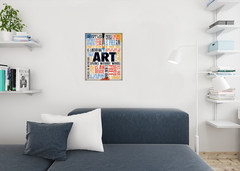 Art Speaks Without Words Motivational Classroom Poster Teacher Wall Art 16×24
