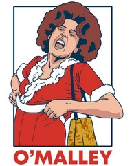 7961 O’Malley Red Dress «Active» Poster Graphic Top